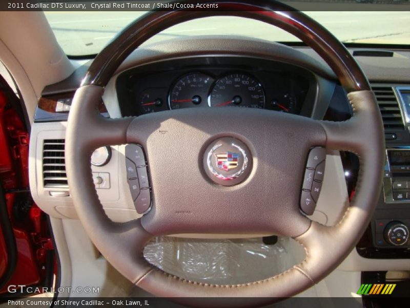 Crystal Red Tintcoat / Shale/Cocoa Accents 2011 Cadillac DTS Luxury