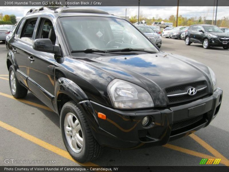 Obsidian Black / Gray 2006 Hyundai Tucson GLS V6 4x4