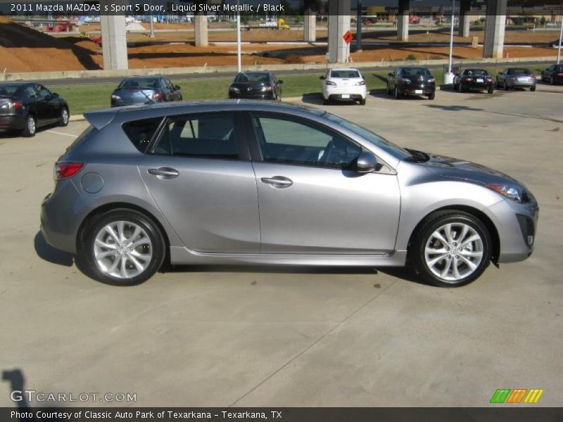 Liquid Silver Metallic / Black 2011 Mazda MAZDA3 s Sport 5 Door