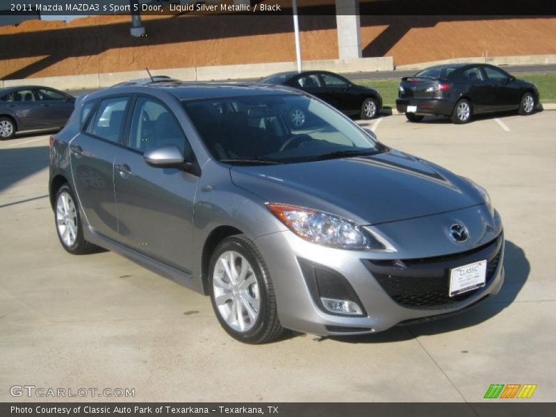 Liquid Silver Metallic / Black 2011 Mazda MAZDA3 s Sport 5 Door