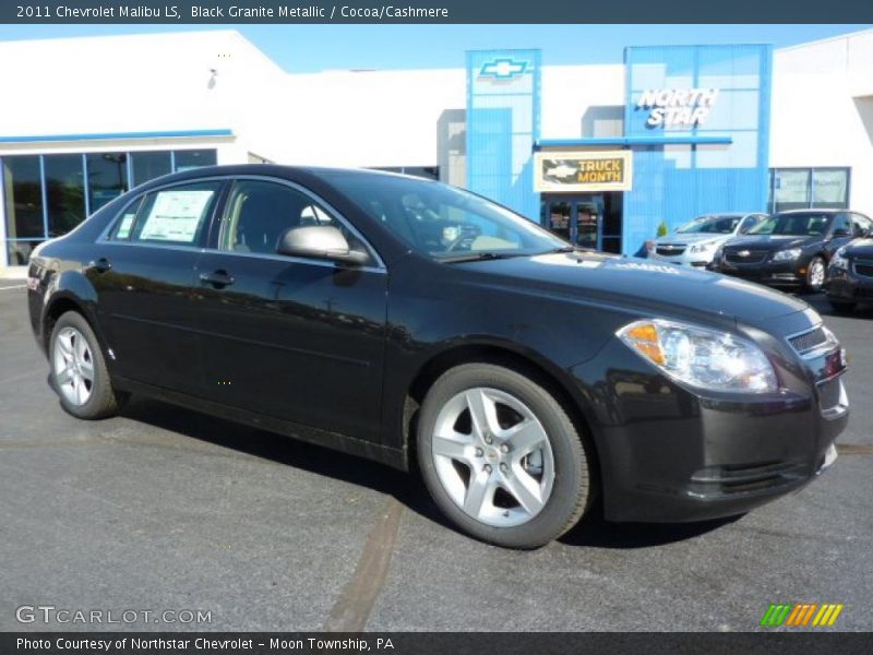 Black Granite Metallic / Cocoa/Cashmere 2011 Chevrolet Malibu LS