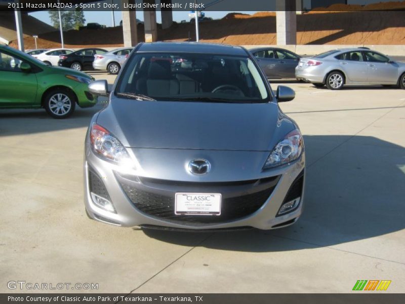 Liquid Silver Metallic / Black 2011 Mazda MAZDA3 s Sport 5 Door