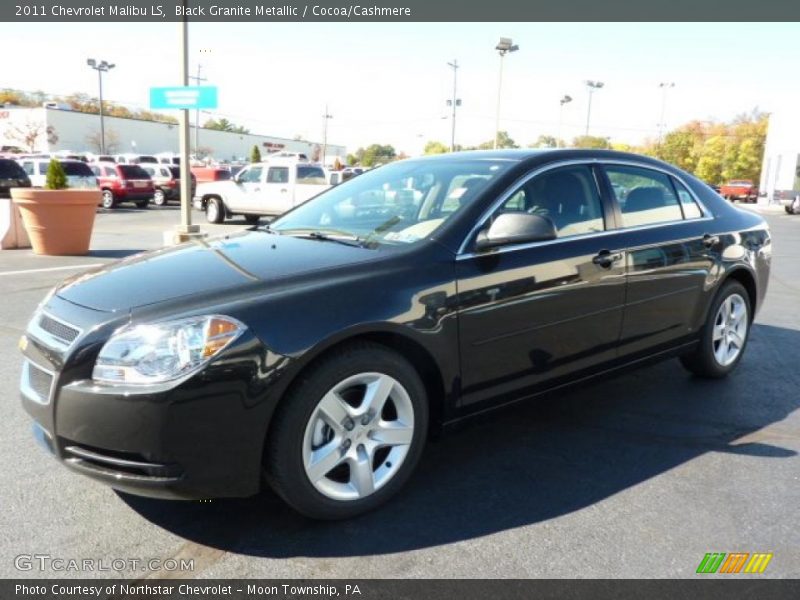 Black Granite Metallic / Cocoa/Cashmere 2011 Chevrolet Malibu LS