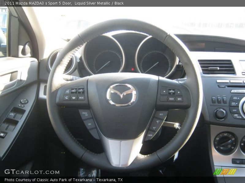 Liquid Silver Metallic / Black 2011 Mazda MAZDA3 s Sport 5 Door