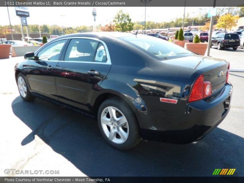 Black Granite Metallic / Cocoa/Cashmere 2011 Chevrolet Malibu LS