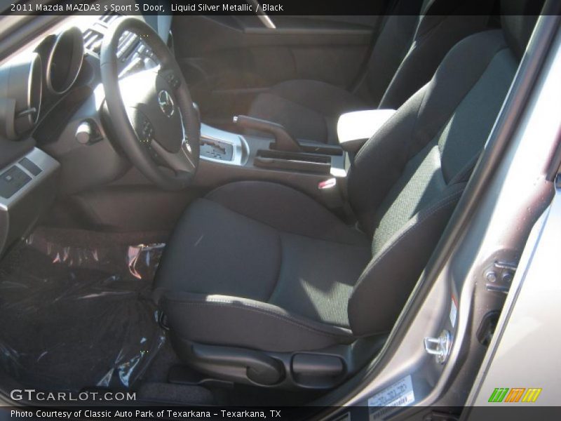 Liquid Silver Metallic / Black 2011 Mazda MAZDA3 s Sport 5 Door