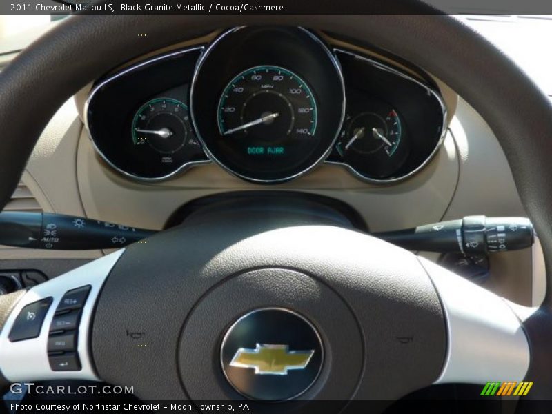 Black Granite Metallic / Cocoa/Cashmere 2011 Chevrolet Malibu LS