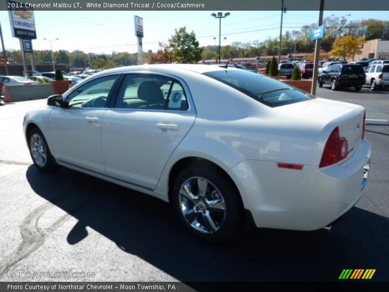 White Diamond Tricoat / Cocoa/Cashmere 2011 Chevrolet Malibu LT