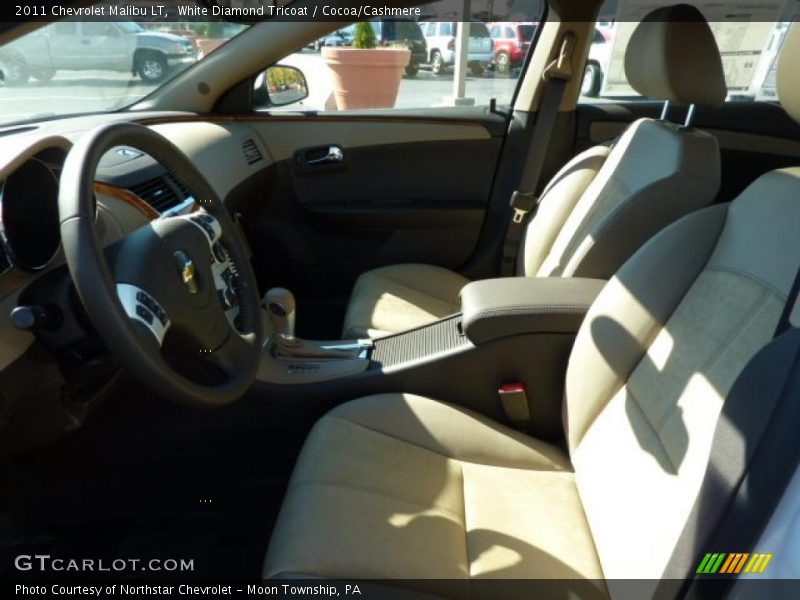 White Diamond Tricoat / Cocoa/Cashmere 2011 Chevrolet Malibu LT