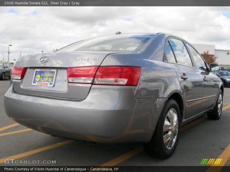 Steel Gray / Gray 2008 Hyundai Sonata GLS
