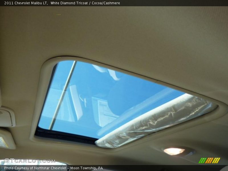 White Diamond Tricoat / Cocoa/Cashmere 2011 Chevrolet Malibu LT