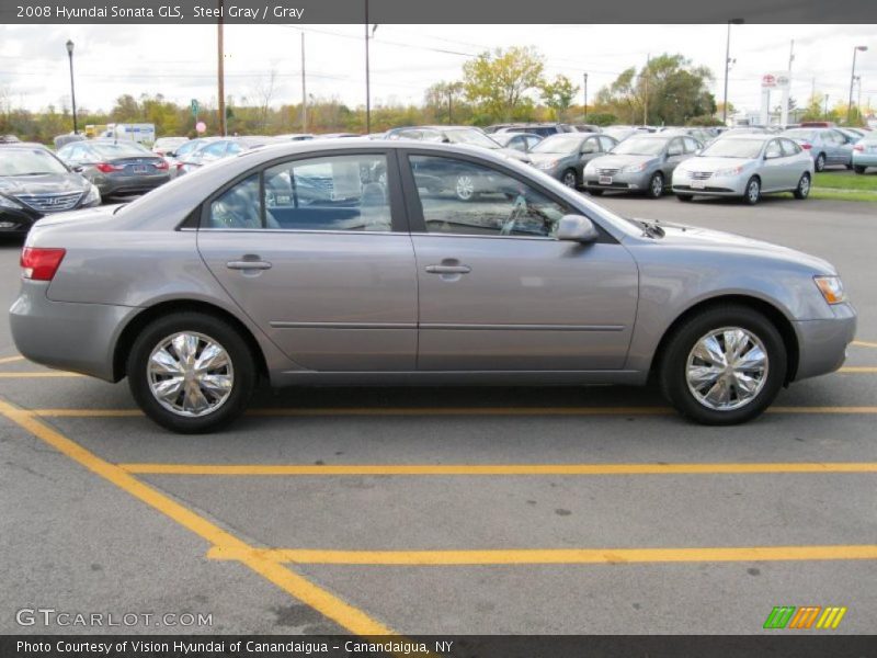 Steel Gray / Gray 2008 Hyundai Sonata GLS