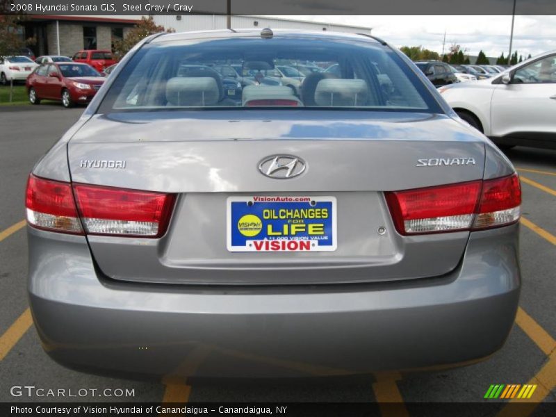 Steel Gray / Gray 2008 Hyundai Sonata GLS