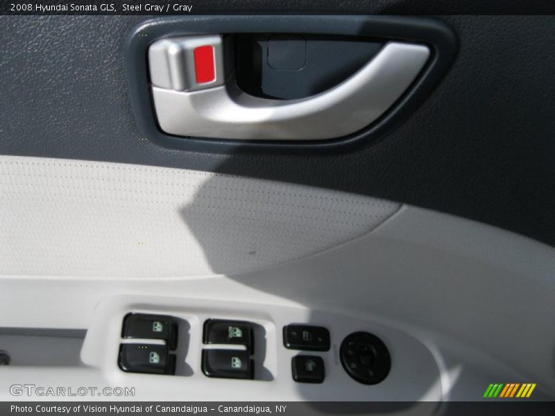 Steel Gray / Gray 2008 Hyundai Sonata GLS