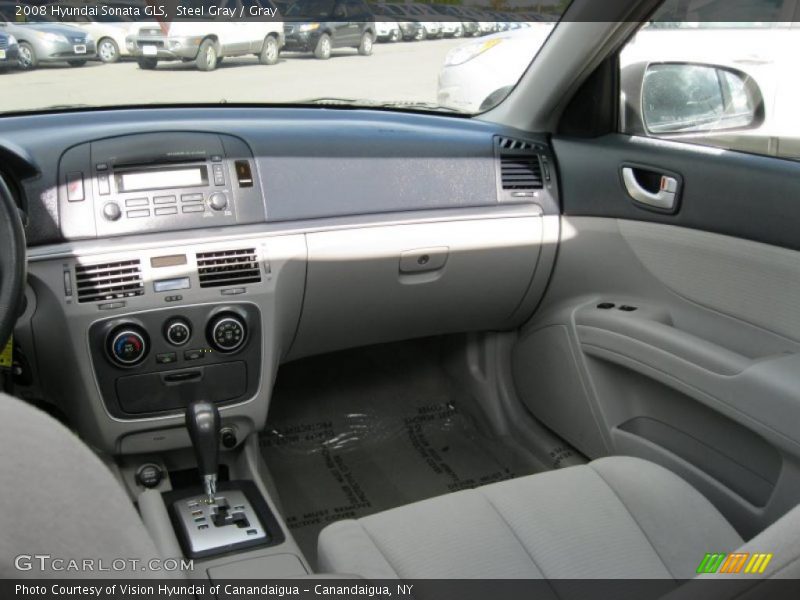 Steel Gray / Gray 2008 Hyundai Sonata GLS