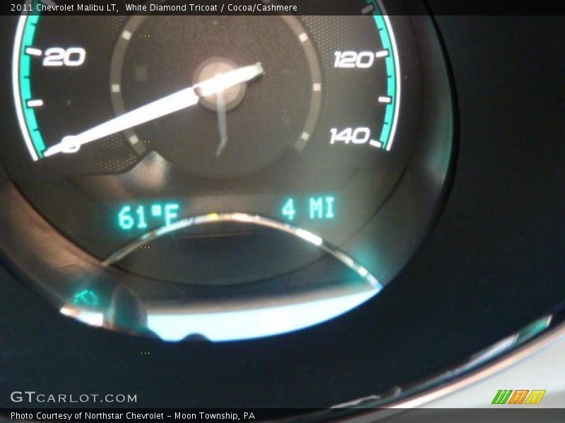White Diamond Tricoat / Cocoa/Cashmere 2011 Chevrolet Malibu LT