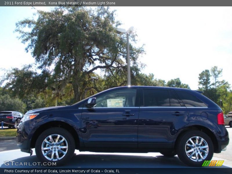 Kona Blue Metallic / Medium Light Stone 2011 Ford Edge Limited