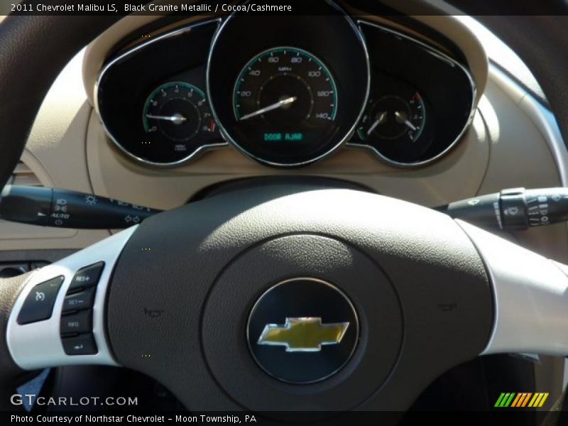 Black Granite Metallic / Cocoa/Cashmere 2011 Chevrolet Malibu LS