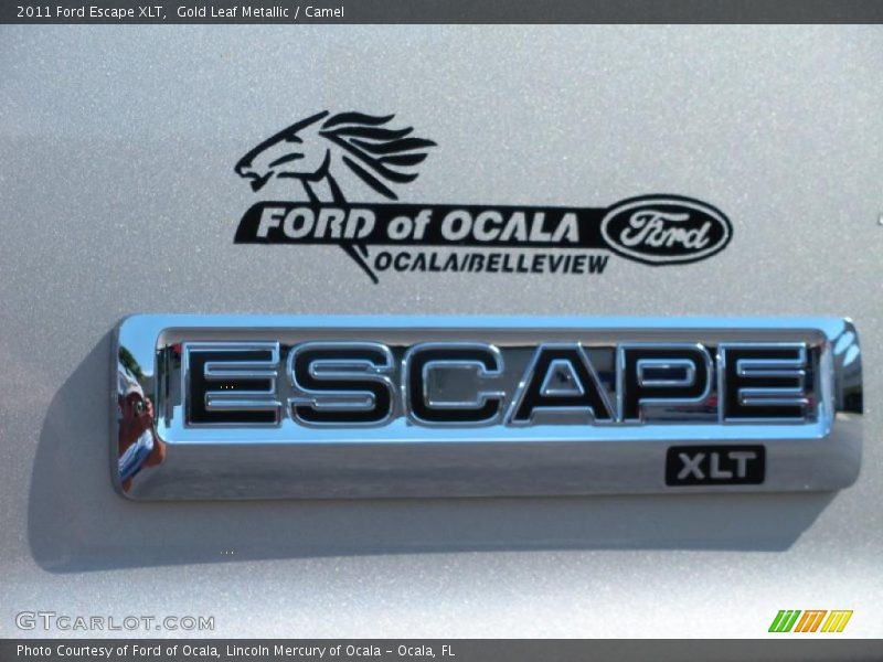 Gold Leaf Metallic / Camel 2011 Ford Escape XLT