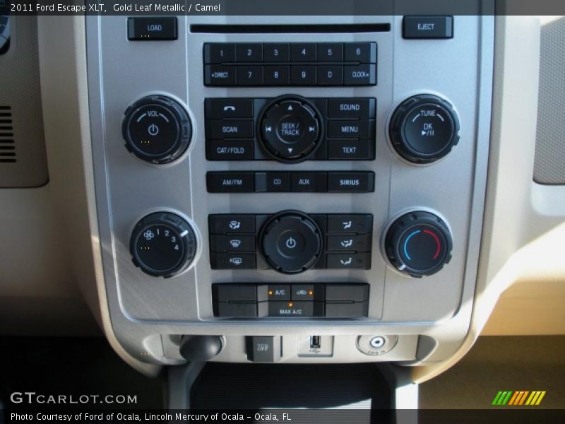 Controls of 2011 Escape XLT