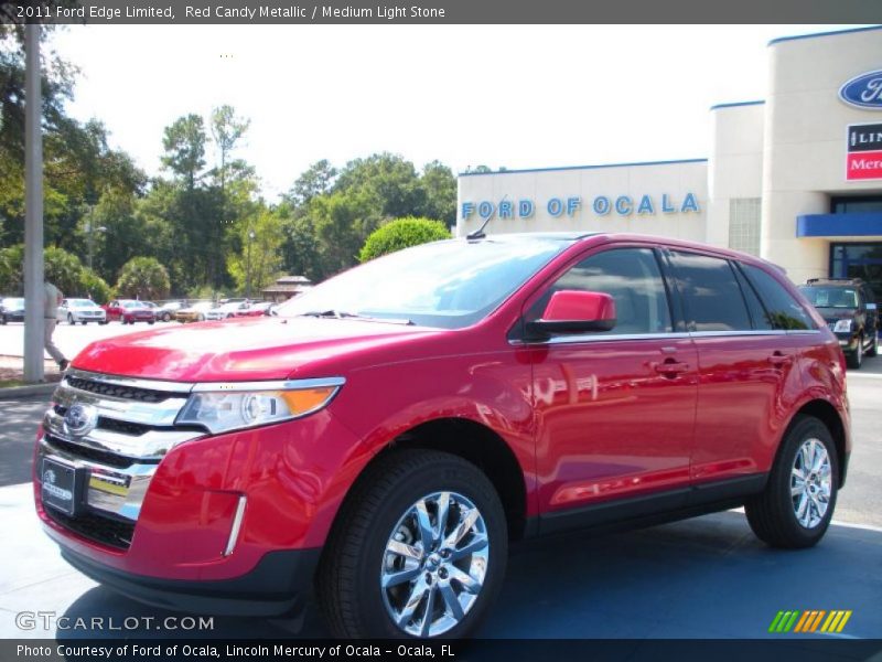 Red Candy Metallic / Medium Light Stone 2011 Ford Edge Limited