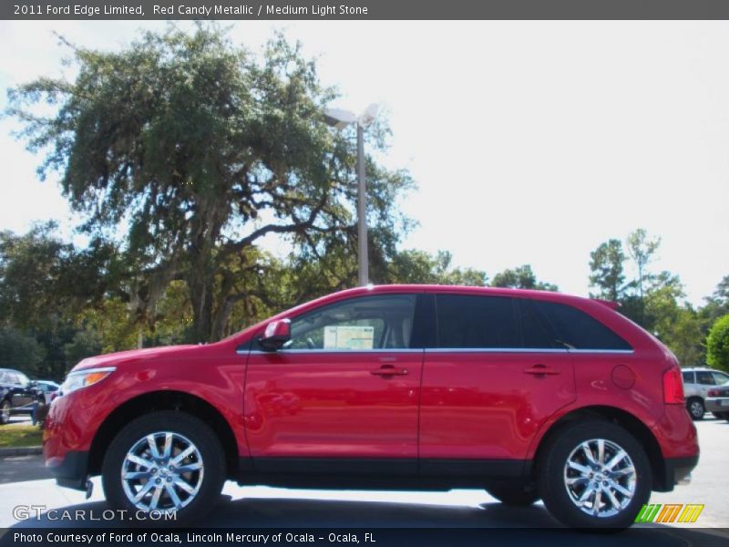 Red Candy Metallic / Medium Light Stone 2011 Ford Edge Limited