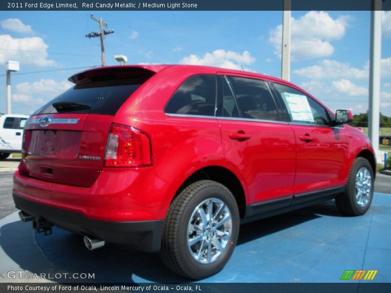 Red Candy Metallic / Medium Light Stone 2011 Ford Edge Limited