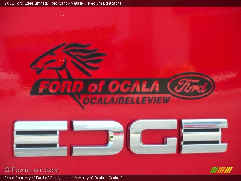 Red Candy Metallic / Medium Light Stone 2011 Ford Edge Limited