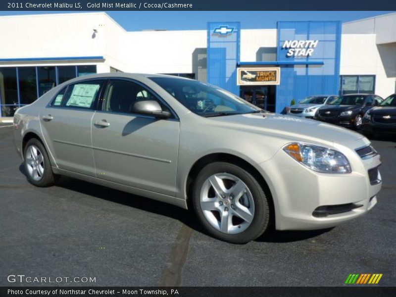 Gold Mist Metallic / Cocoa/Cashmere 2011 Chevrolet Malibu LS