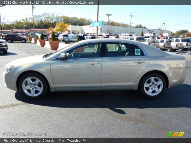 Gold Mist Metallic / Cocoa/Cashmere 2011 Chevrolet Malibu LS