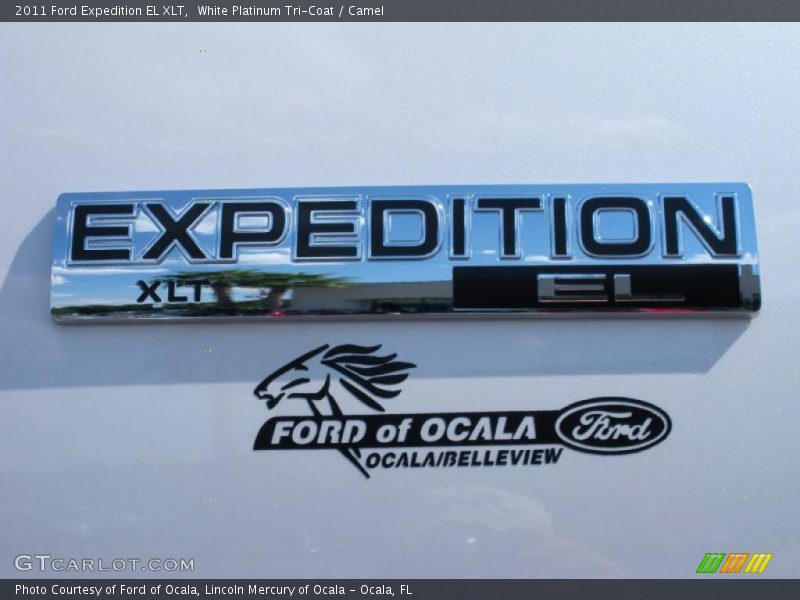 White Platinum Tri-Coat / Camel 2011 Ford Expedition EL XLT