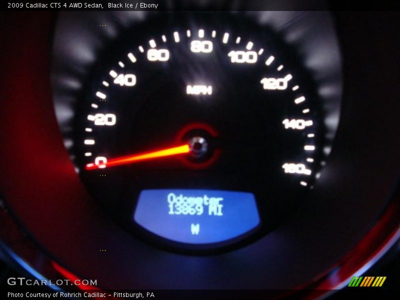 Black Ice / Ebony 2009 Cadillac CTS 4 AWD Sedan