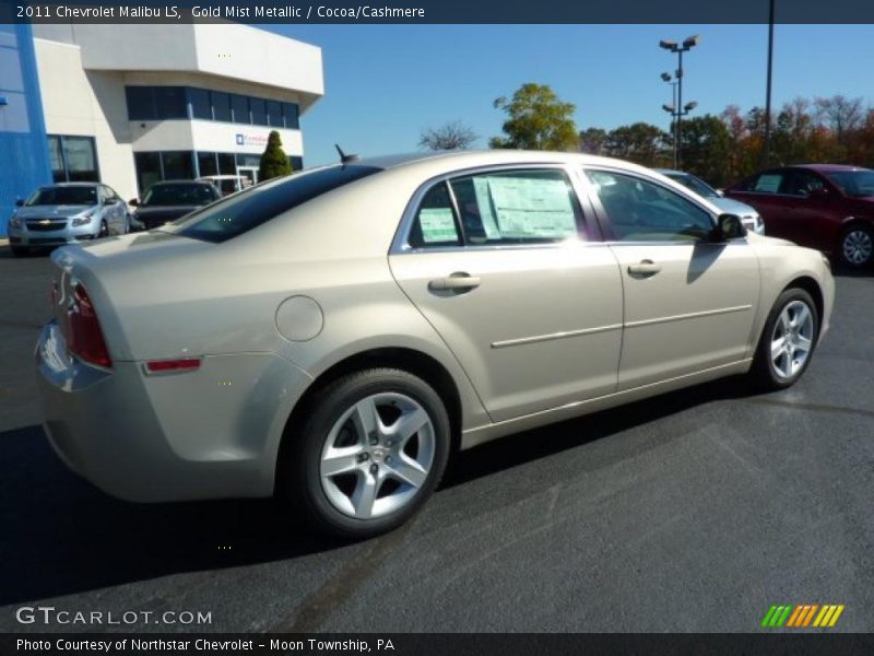 Gold Mist Metallic / Cocoa/Cashmere 2011 Chevrolet Malibu LS