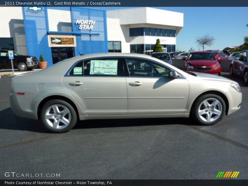 Gold Mist Metallic / Cocoa/Cashmere 2011 Chevrolet Malibu LS