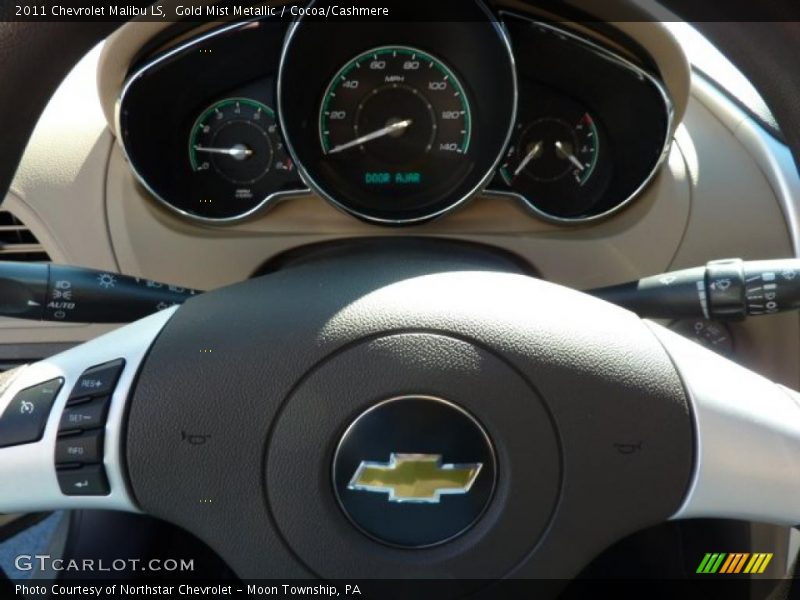 Gold Mist Metallic / Cocoa/Cashmere 2011 Chevrolet Malibu LS