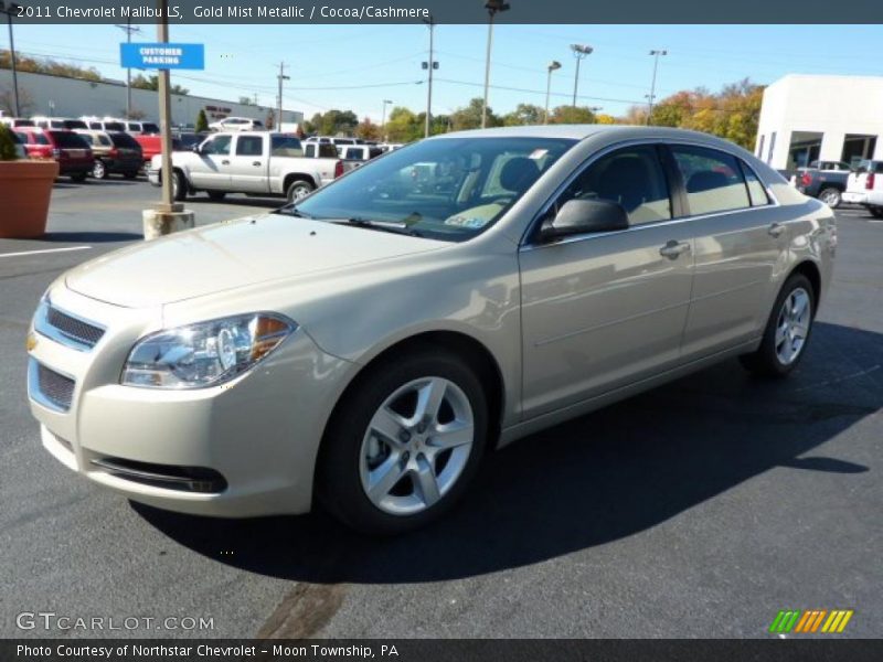 Gold Mist Metallic / Cocoa/Cashmere 2011 Chevrolet Malibu LS