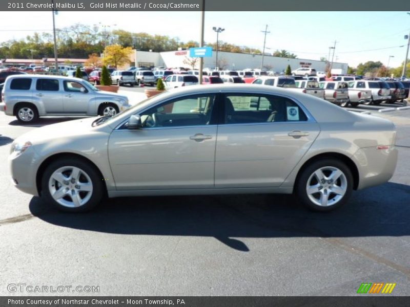 Gold Mist Metallic / Cocoa/Cashmere 2011 Chevrolet Malibu LS