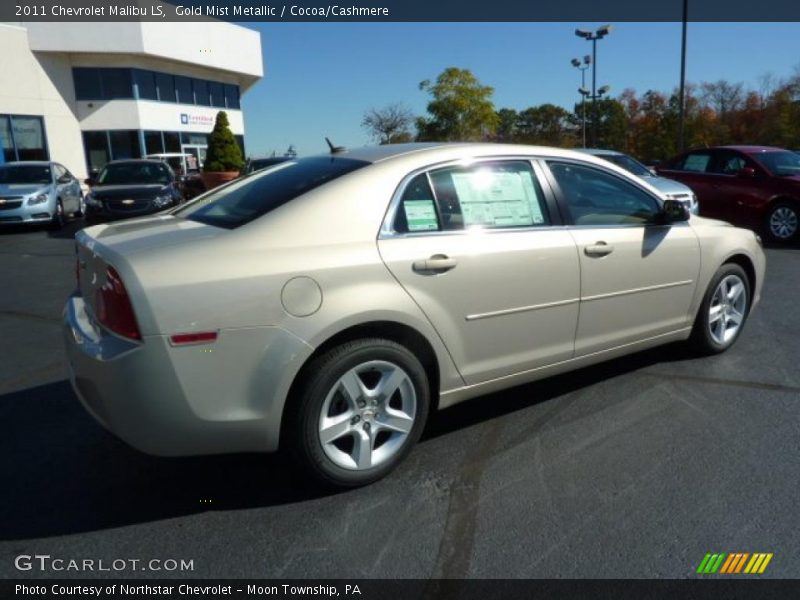 Gold Mist Metallic / Cocoa/Cashmere 2011 Chevrolet Malibu LS