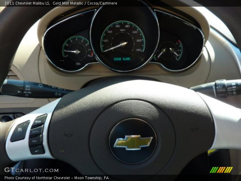 Gold Mist Metallic / Cocoa/Cashmere 2011 Chevrolet Malibu LS