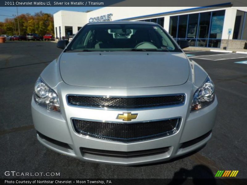 Silver Ice Metallic / Titanium 2011 Chevrolet Malibu LS