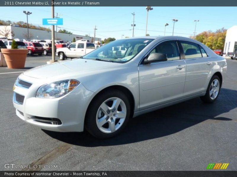 Silver Ice Metallic / Titanium 2011 Chevrolet Malibu LS