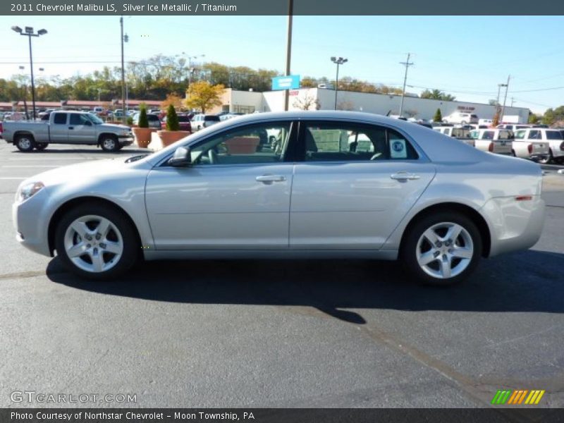 Silver Ice Metallic / Titanium 2011 Chevrolet Malibu LS