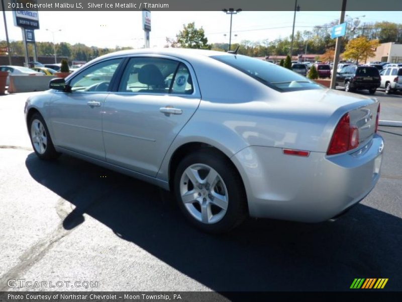 Silver Ice Metallic / Titanium 2011 Chevrolet Malibu LS