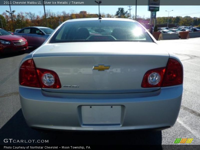 Silver Ice Metallic / Titanium 2011 Chevrolet Malibu LS