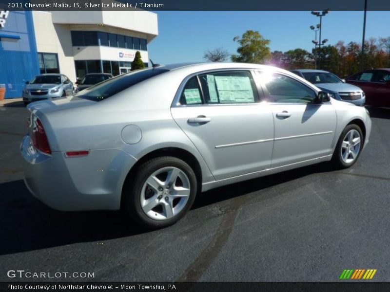 Silver Ice Metallic / Titanium 2011 Chevrolet Malibu LS
