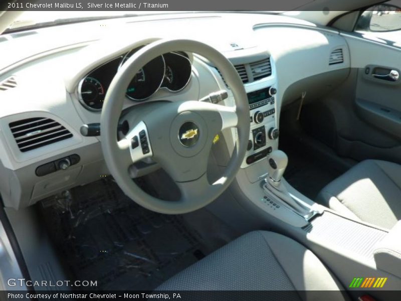 Silver Ice Metallic / Titanium 2011 Chevrolet Malibu LS
