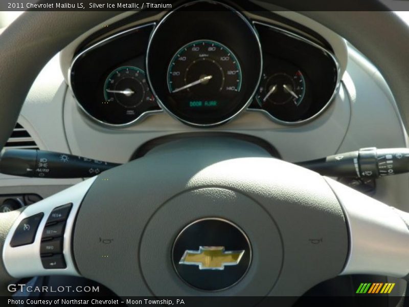 Silver Ice Metallic / Titanium 2011 Chevrolet Malibu LS