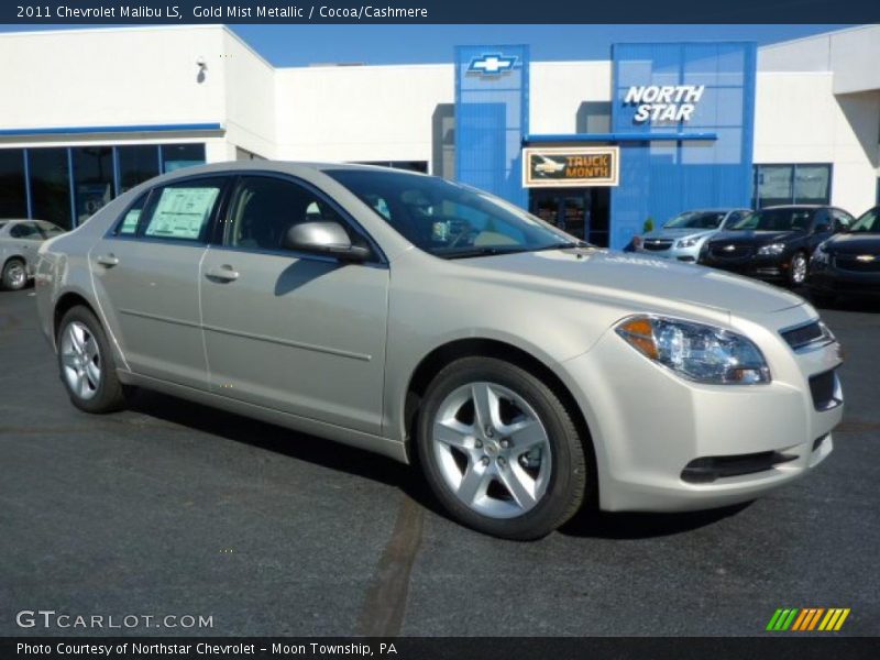 Gold Mist Metallic / Cocoa/Cashmere 2011 Chevrolet Malibu LS