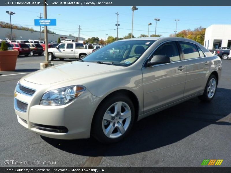 Gold Mist Metallic / Cocoa/Cashmere 2011 Chevrolet Malibu LS
