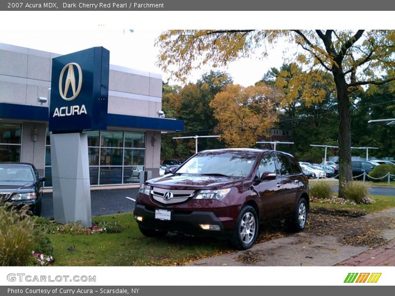 Dark Cherry Red Pearl / Parchment 2007 Acura MDX